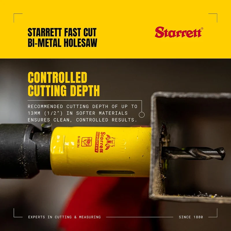 Starrett HSS Bi-Metall-Lochsäge - FCH0512 schnell geschnittene extra Kobalt-Lochsäge - für rostfreie