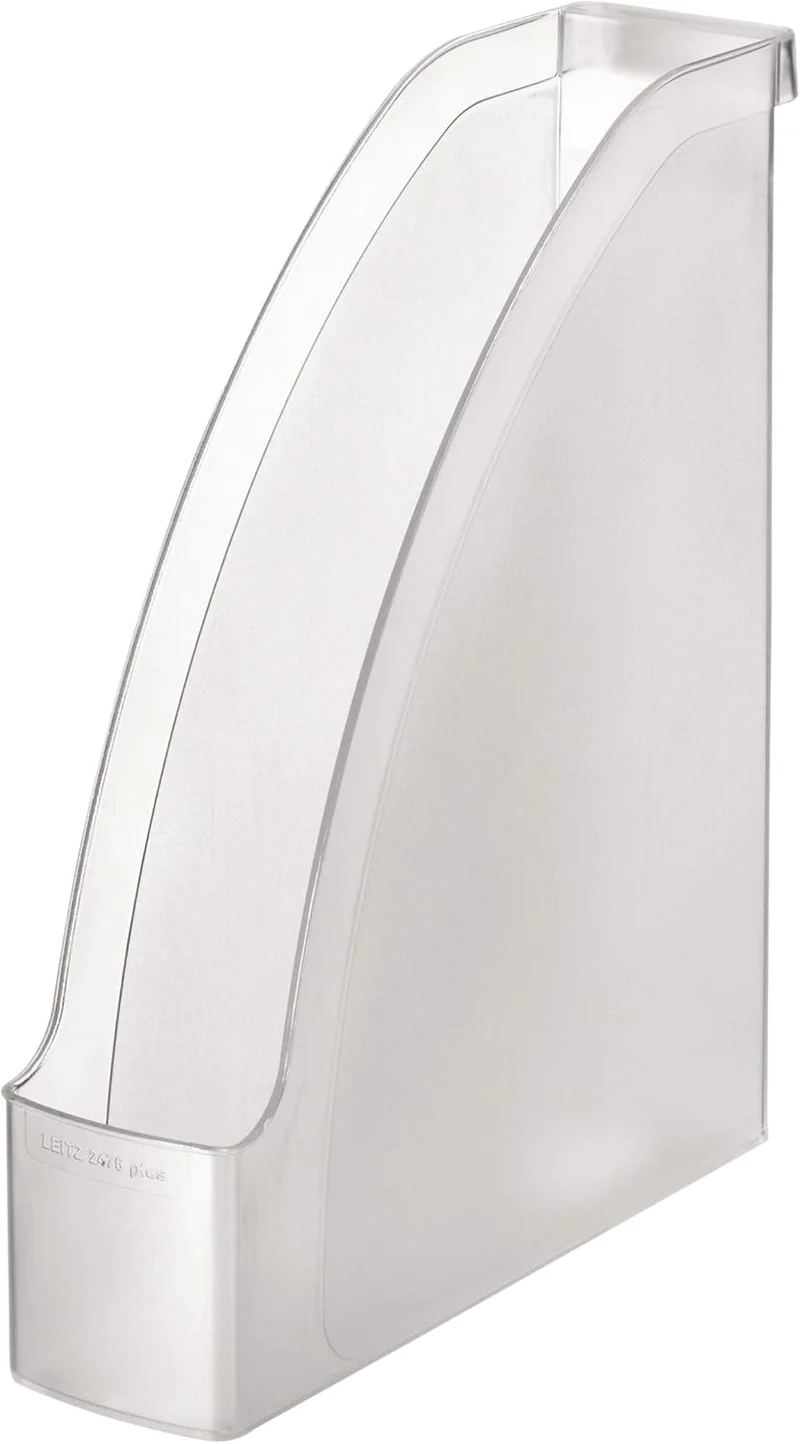 Leitz Plus Stehsammler, A4, 6er Pack, Transparent, 24760003 Pack Farblos, Pack Farblos