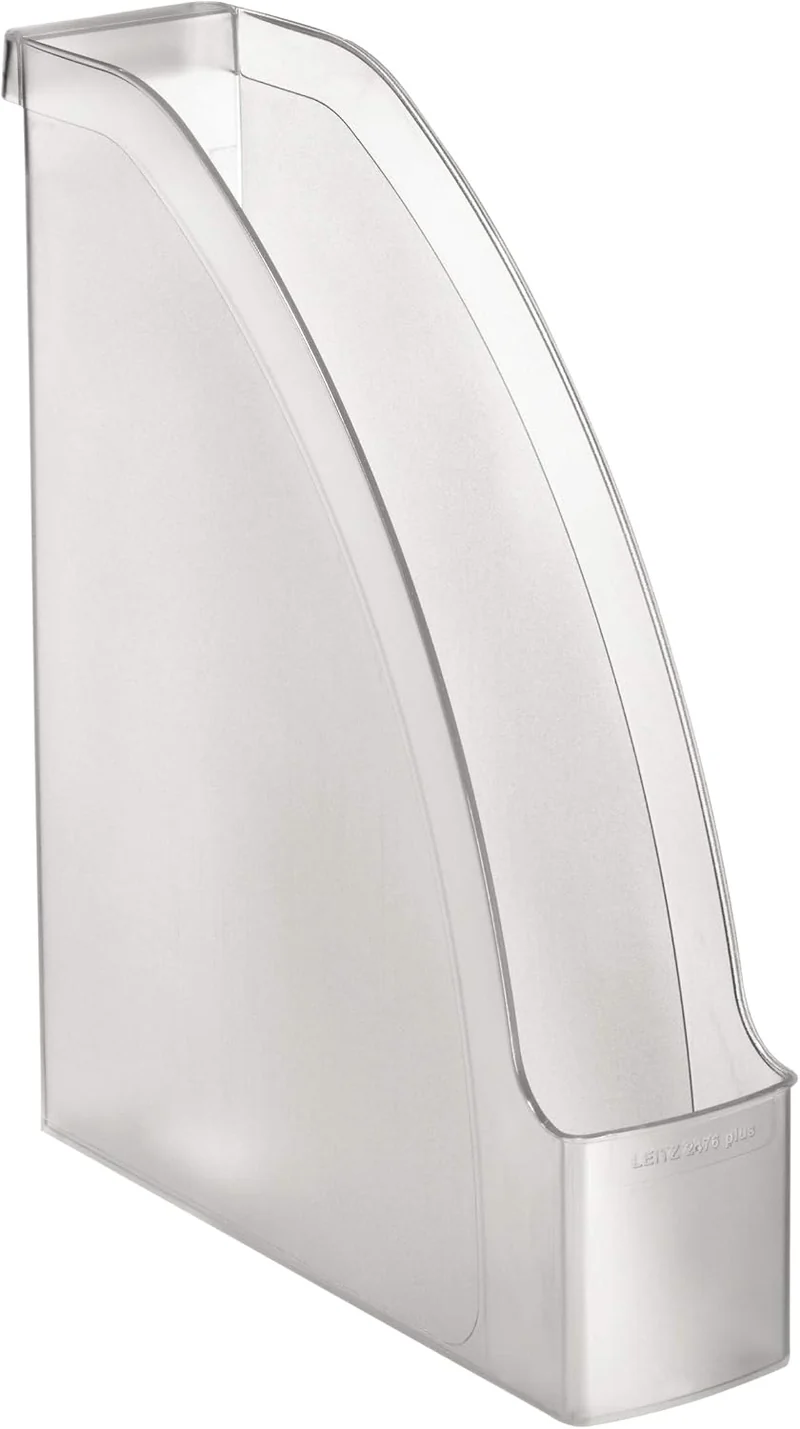 Leitz Plus Stehsammler, A4, 6er Pack, Transparent, 24760003 Pack Farblos, Pack Farblos