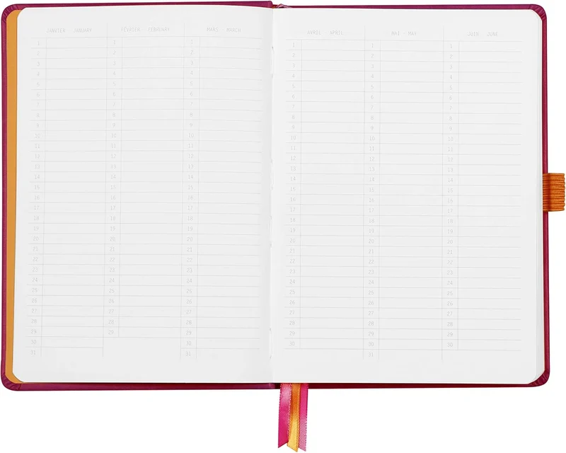 Rhodia 118581C Notizheft Goalbook (DIN A5, 14,8 x 21 cm, Dot, praktisch und trendige, mit festem Dec