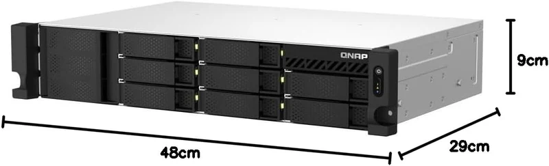 Qnap NAS-kompatibel TS-873AeU-RP-4G 0/8HDD 2U, Schwarz