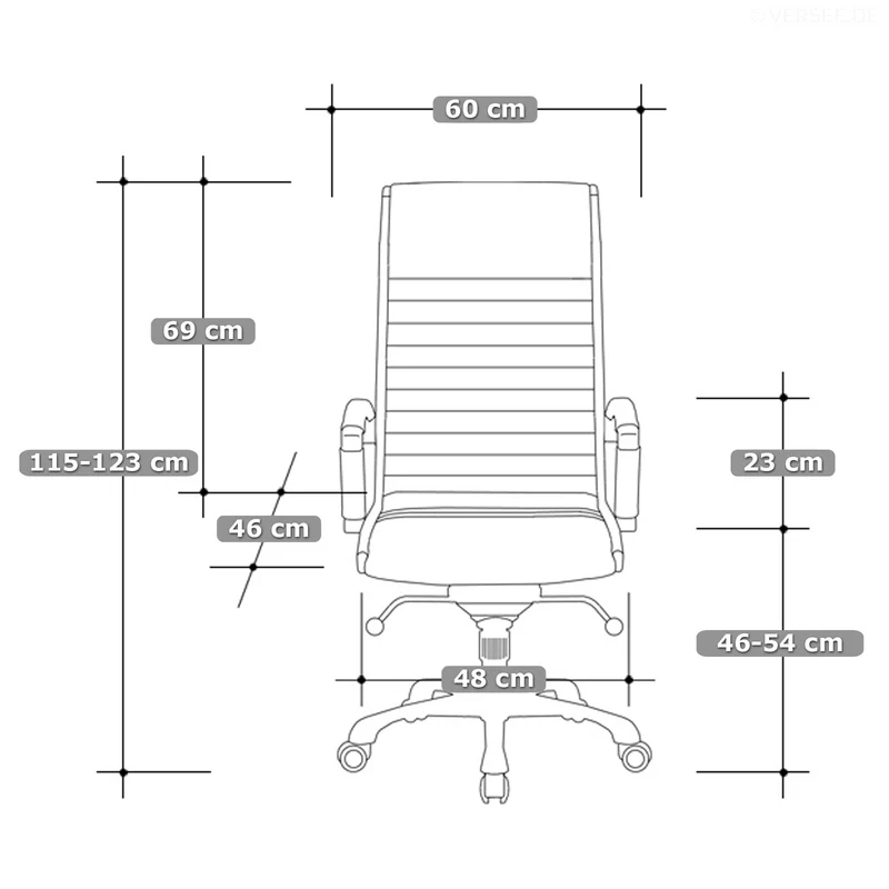 Design Chefsessel ELEGANTO hochwertiges Rindsleder 10 Jahre Garantie