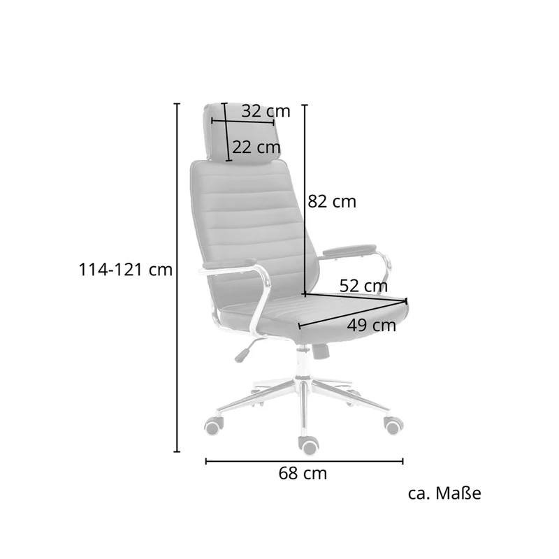 Bürostuhl mit Kopfstütze