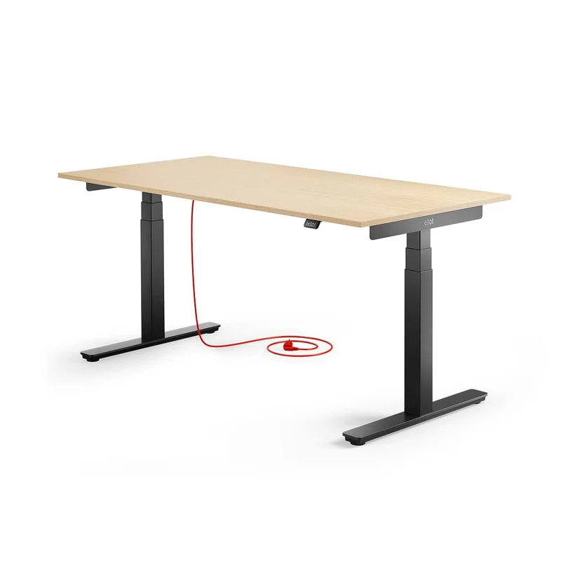 Eliot Pro Black Tischplatte Eiche Multiplex 160x80cm
