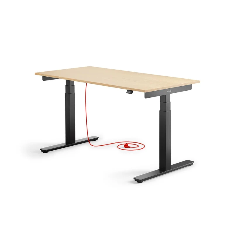 Eliot Pro Black Tischplatte Eiche Multiplex 140x70cm