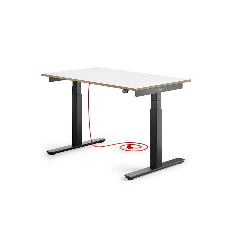 Eliot Pro Black Tischplatte Design White 120x70cm