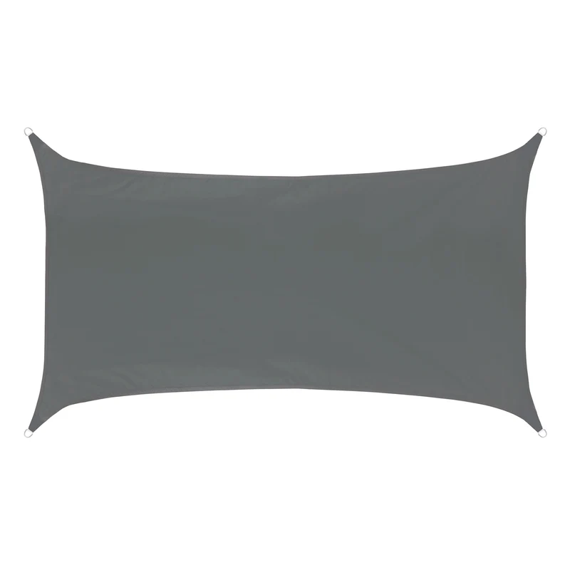 Sonnensegel Viereck Dunkelgrau 4x6m