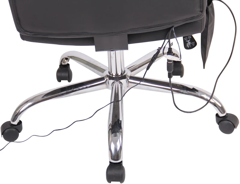 Massagesessel als Leder-Chefsessel VALAS mit 7 Massagepunkten.