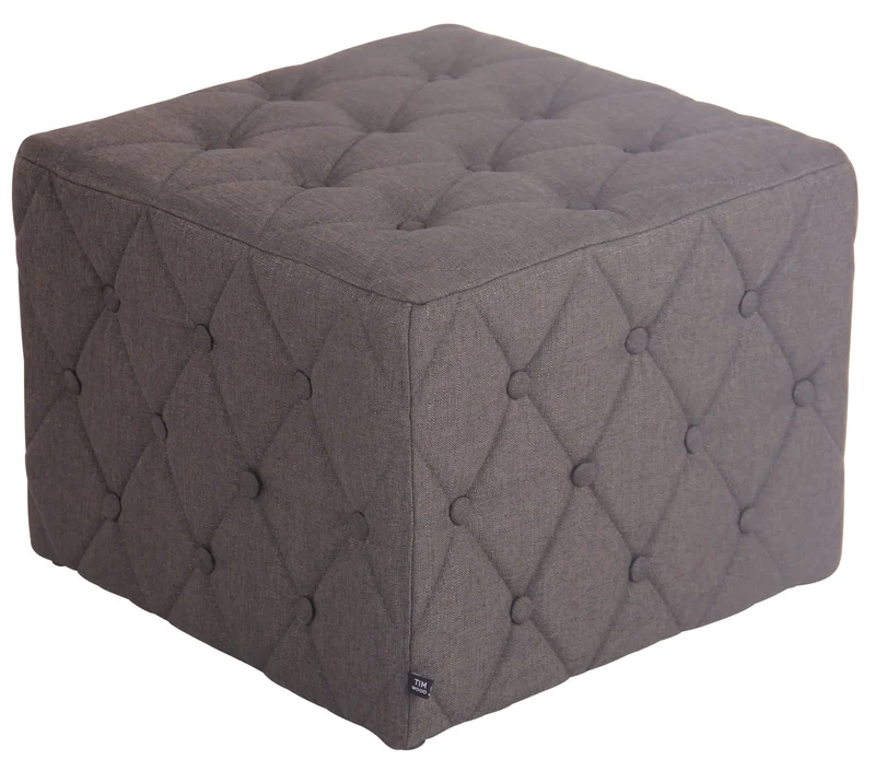 Sitzhocker "NASH" aus Stoff. 48x48 cm. 7 Farben.