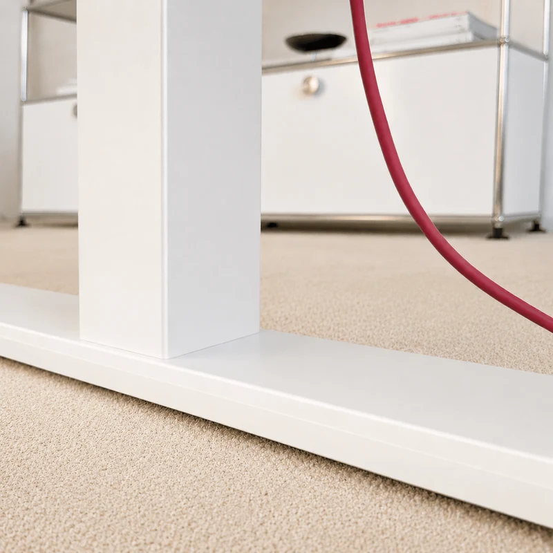 Eliot Pro White Tischplatte Soft Graphite 140x70cm