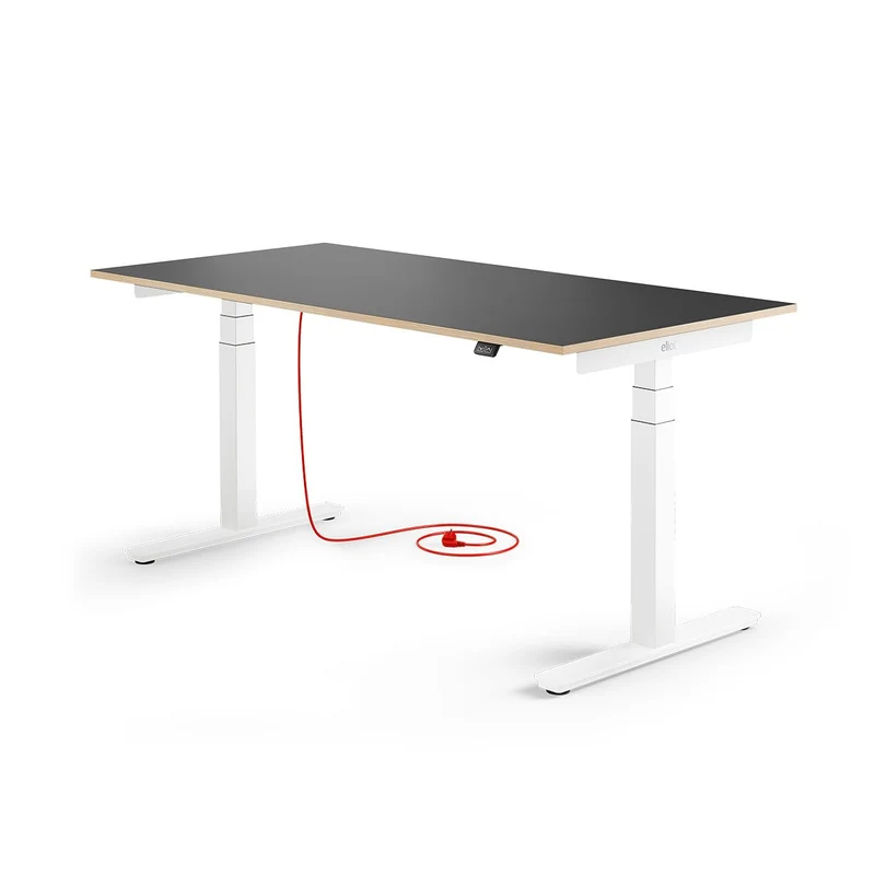 Eliot Pro White Tischplatte Multiplex Fenix Nero 160x80cm