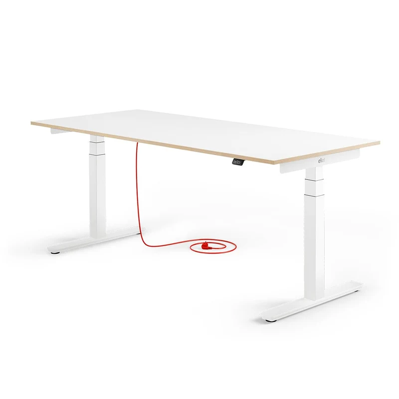 Eliot Pro White Tischplatte Multiplex Fenix Bianco 180x80cm