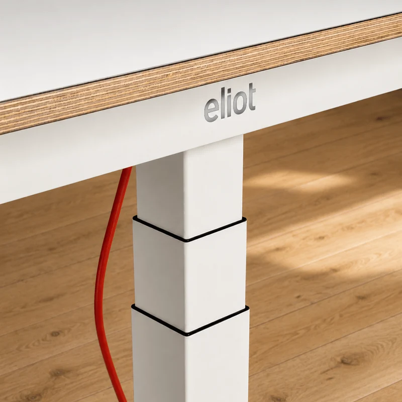 Eliot Pro White Tischplatte Multiplex Fenix Bianco 140x70cm