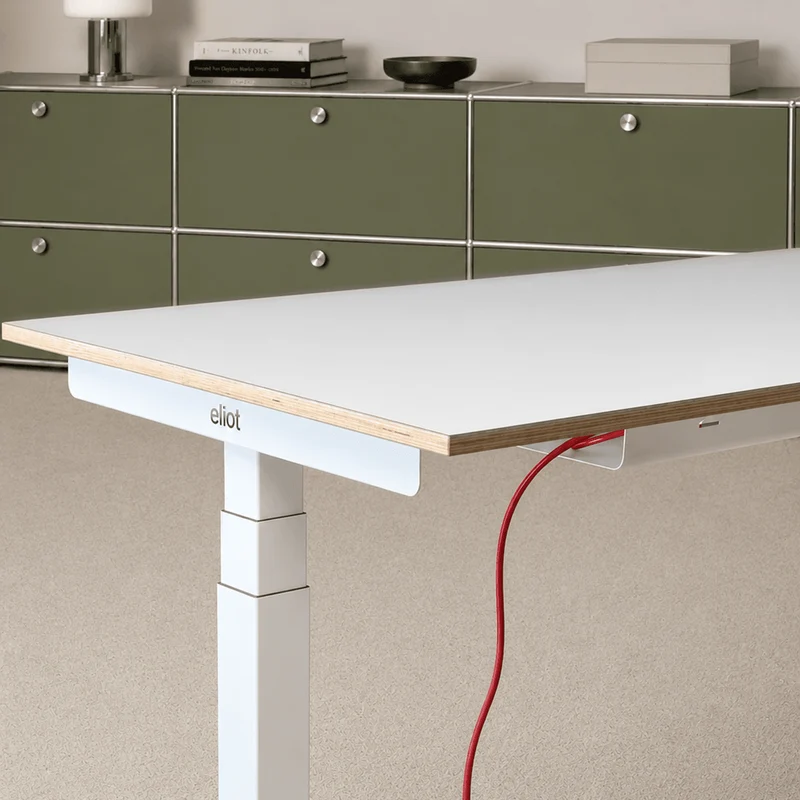 Eliot Pro White Tischplatte Multiplex Fenix Bianco 140x70cm