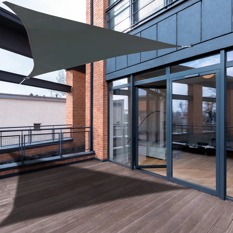 Sonnensegel Dreieck Dunkelgrau 3x3x4,2m