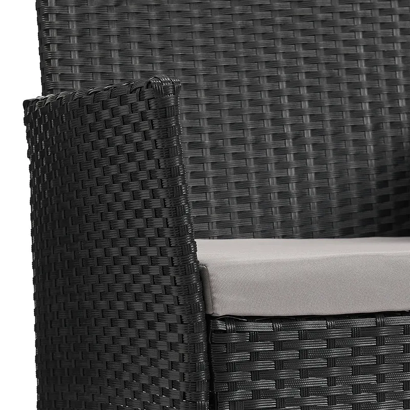 91924 + 91102 Rattan + Haube Brooklyn Set Schwarz (92924)