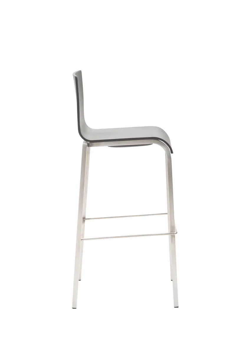 Barhocker Edelstahl mit Kunststoff-Sitz KATO