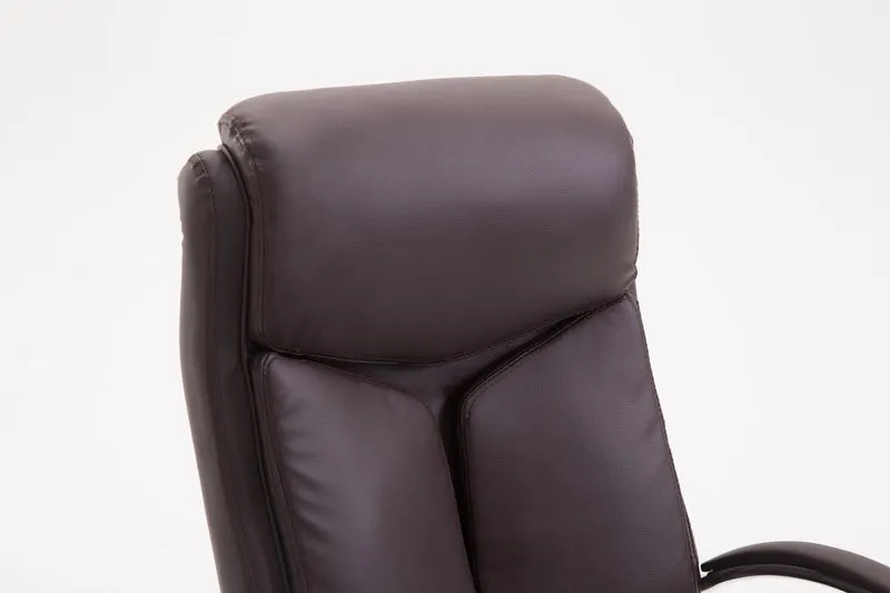 Leder-Chefsessel VAUTH, höhenverstellbar, Wippfunktion, Gasdruckfeder bis 140 kg