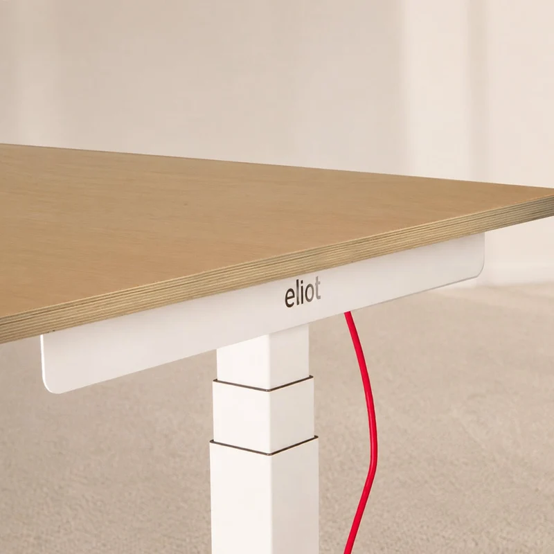 Eliot Pro White Tischplatte Eiche Multiplex 180x80cm