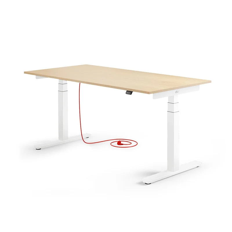 Eliot Pro White Tischplatte Eiche Multiplex 160x80cm