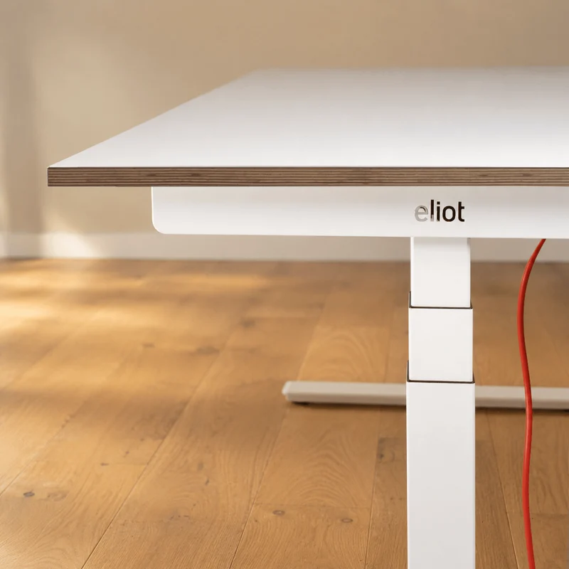Eliot Pro White Tischplatte Design White 140x70cm