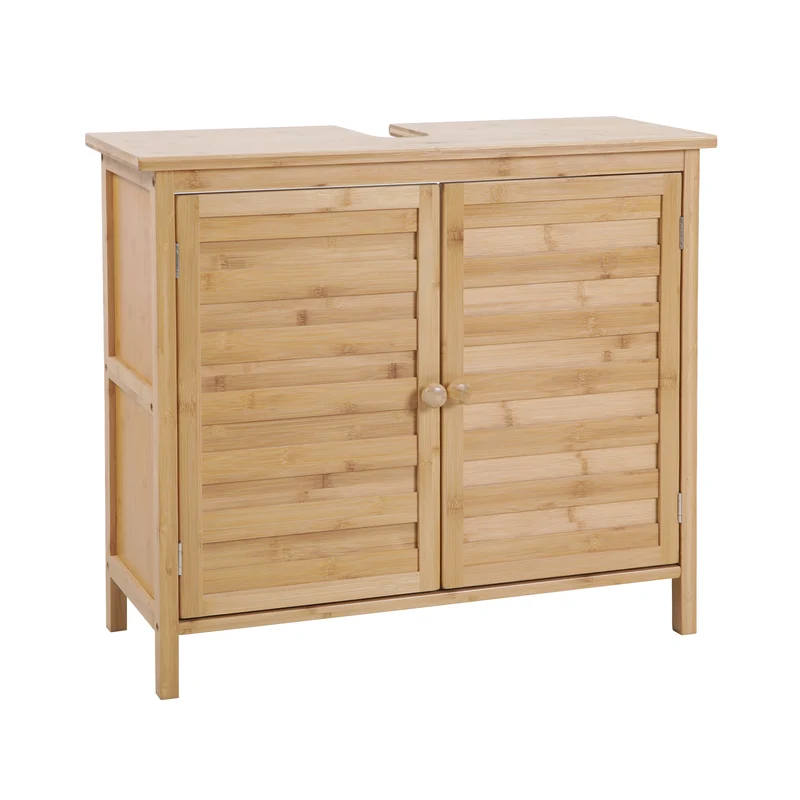 Waschbeckenunterschrank Natur Bambus