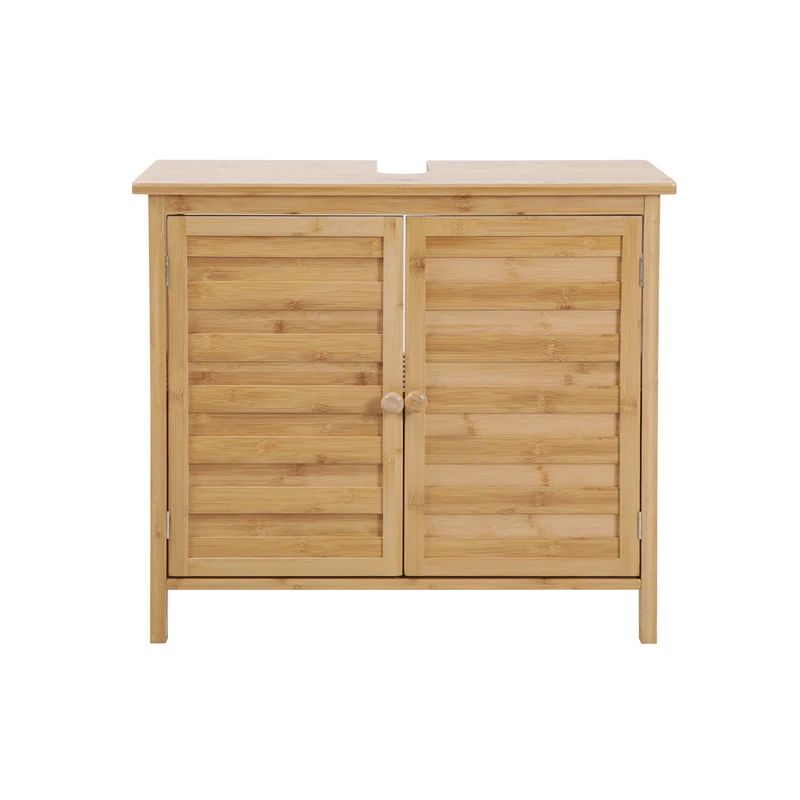 Waschbeckenunterschrank Natur Bambus