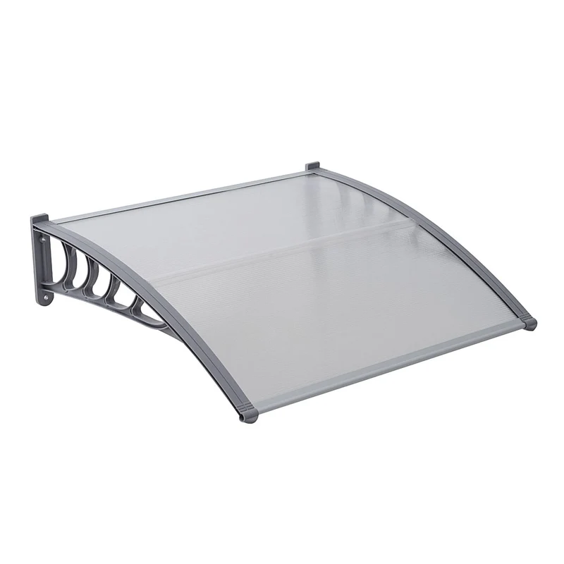 Vordach Überdachung transparent robust Haustürvorach Pultvordach grau weiß