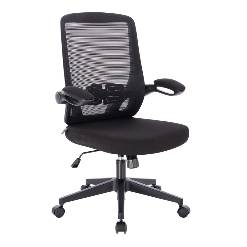 TOM Bürostuhl Schreibtischstuhl ergonomisch verstellbar Rollen Schwarz/Grau
