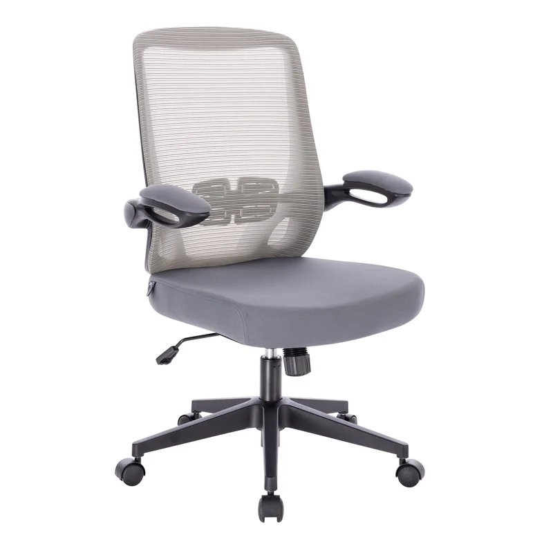 TOM Bürostuhl Schreibtischstuhl ergonomisch verstellbar Rollen Schwarz/Grau
