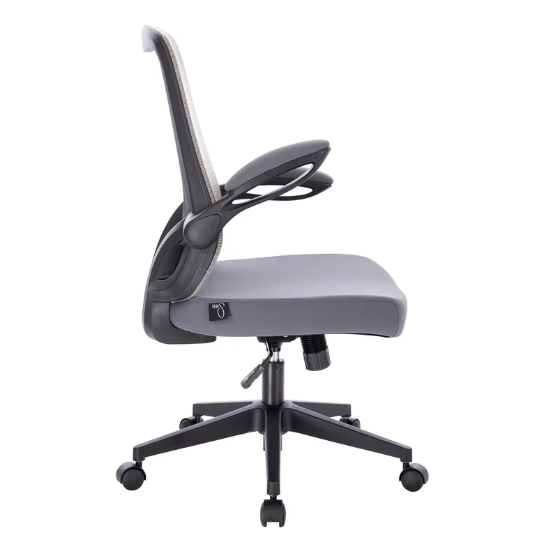 TOM Bürostuhl Schreibtischstuhl ergonomisch verstellbar Rollen Schwarz/Grau