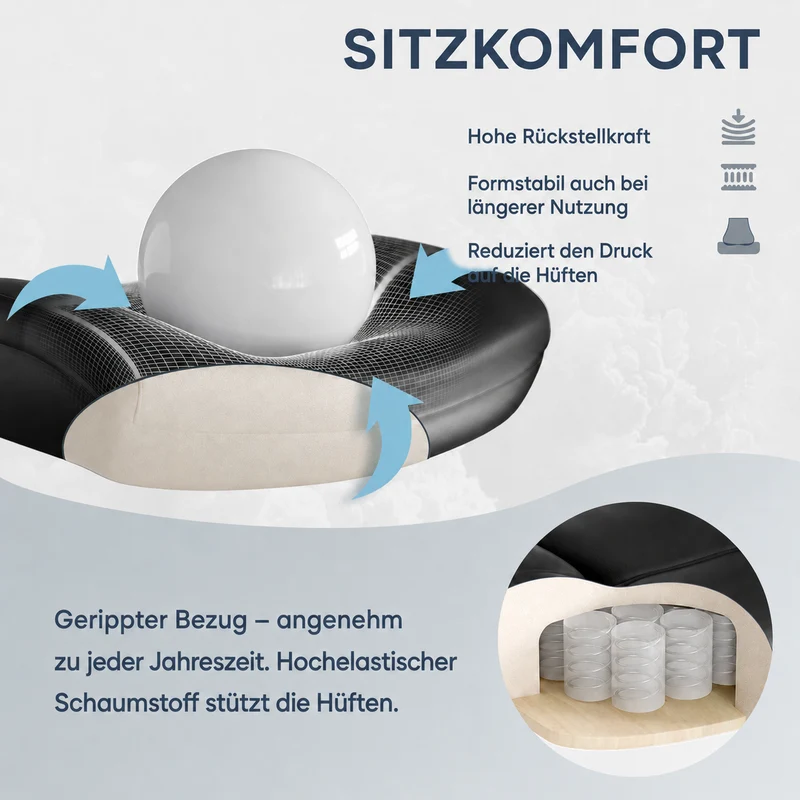 XXL-Chefsessel – großzügiger Komfort und zuverlässige Stabilität