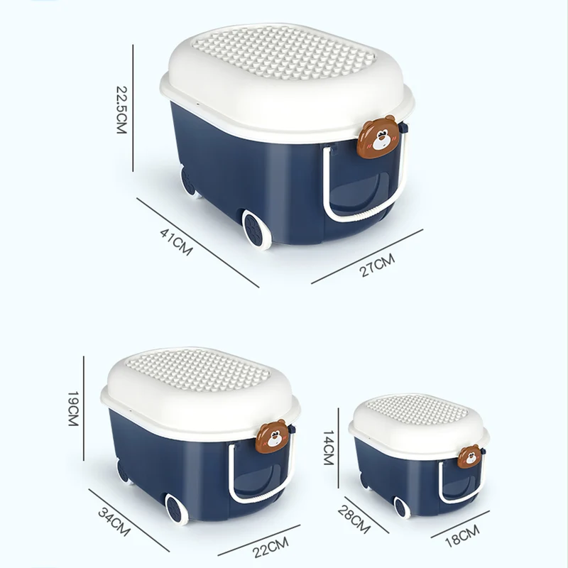 Creliv Spielzeugtruhe Spielzeug Entdecker - Spielzeug Aufbewahrungsboxen Set ( 3 Stk) für Garderobe,Wohnzimmer