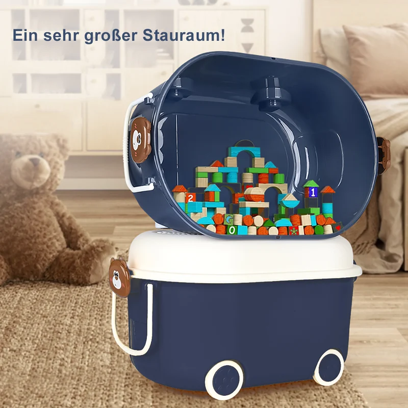 Creliv Spielzeugtruhe Spielzeug Entdecker - Spielzeug Aufbewahrungsboxen Set ( 3 Stk) für Garderobe,Wohnzimmer