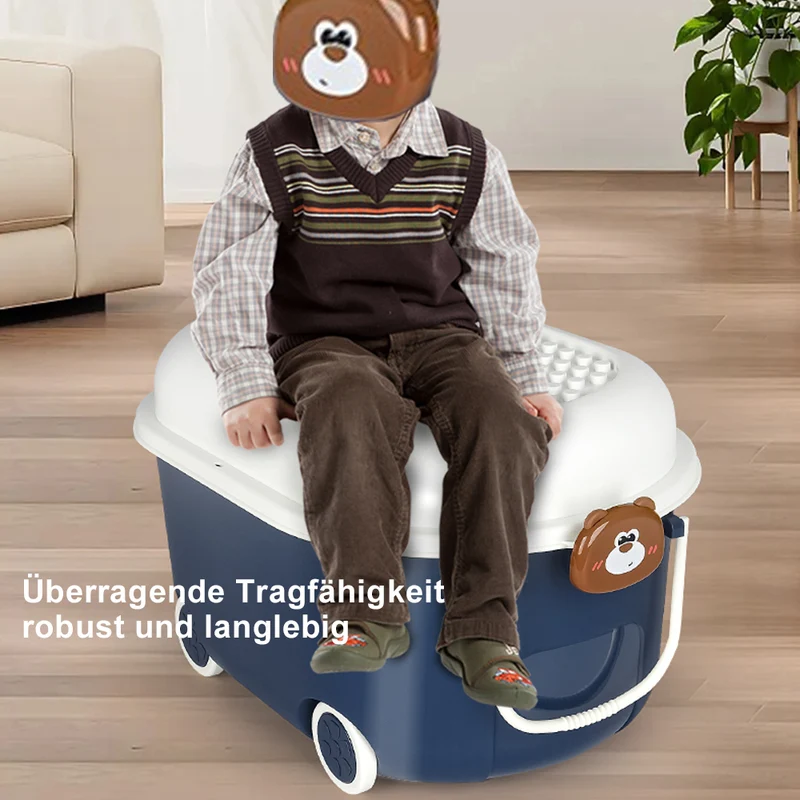 Creliv Spielzeugtruhe Spielzeug Entdecker - Spielzeug Aufbewahrungsboxen Set ( 3 Stk) für Garderobe,Wohnzimmer