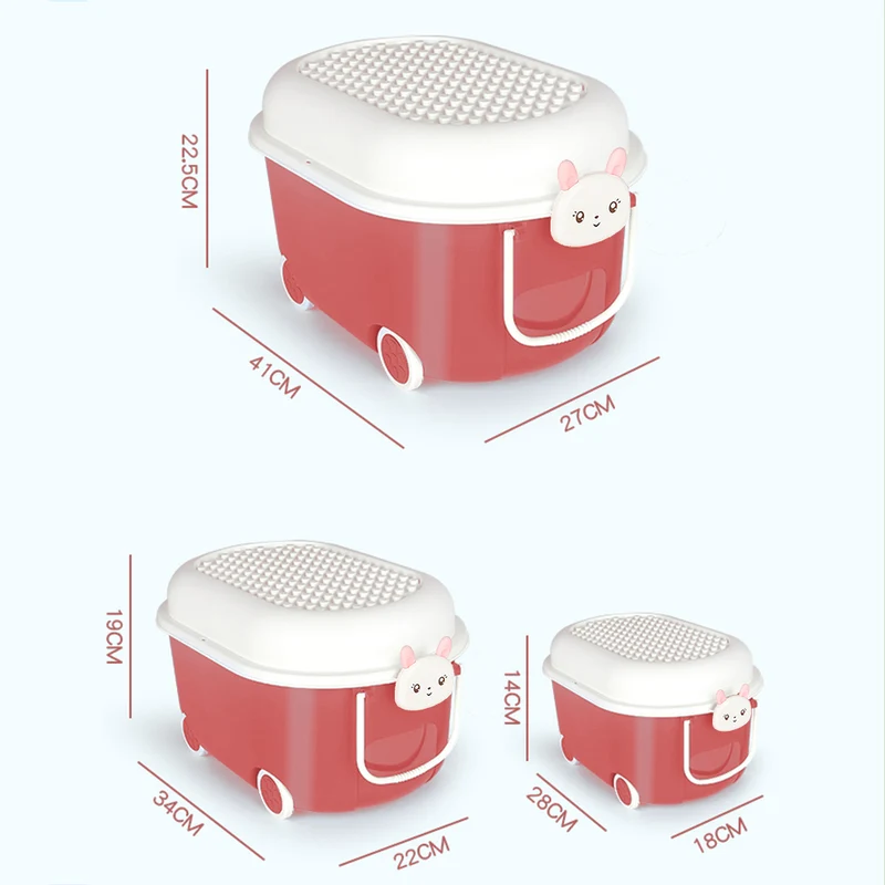 Creliv Spielzeugtruhe Spielzeug Entdecker - Spielzeug Aufbewahrungsboxen Set ( 3 Stk) für Garderobe,Wohnzimmer