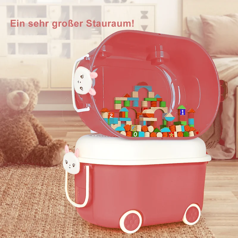 Creliv Spielzeugtruhe Spielzeug Entdecker - Spielzeug Aufbewahrungsboxen Set ( 3 Stk) für Garderobe,Wohnzimmer