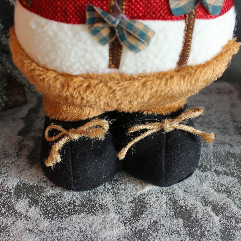 Creliv Weihnachtsmann für Garderobe, 3 Weihnachtspuppe, Schneemann-Figur, Weihnachtsgeschenk, teilweise handgefertigt