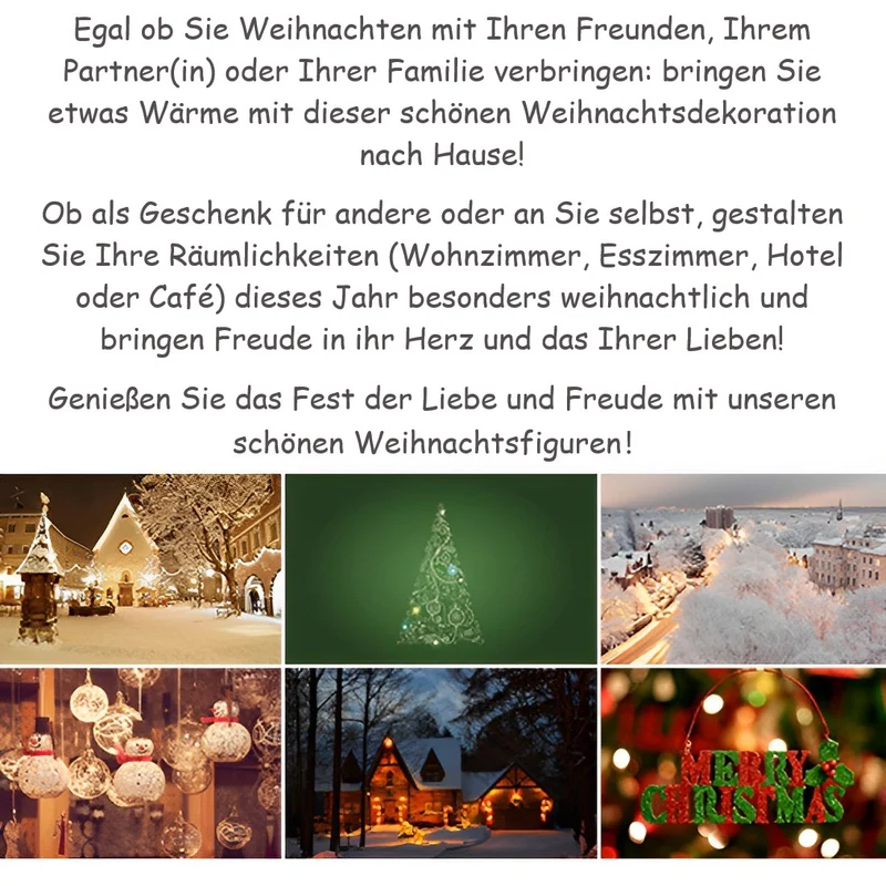 Creliv Weihnachtsmann für Garderobe, 3 Weihnachtspuppe, Schneemann-Figur, Weihnachtsgeschenk, teilweise handgefertigt