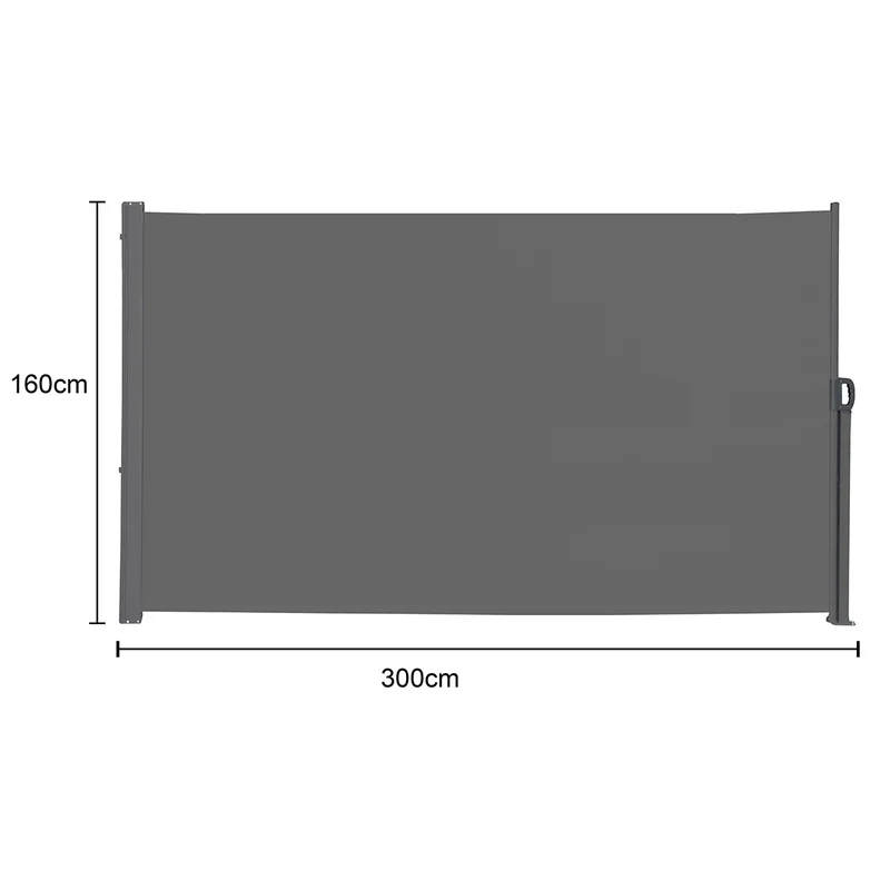 Seitenmarkise 280g/m² Balkon-Markise Sonnenschutz Sichtschutz