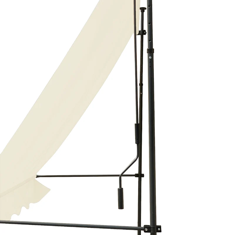 Klemmmarkise 280g/m² Balkon-Markise Vordach Sonnenschutz mit Handkurbel