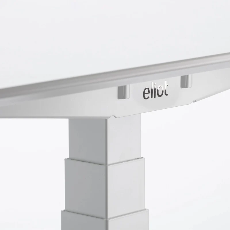 Eliot Lock White Tischplatte MDF White mit Fase 160x80cm