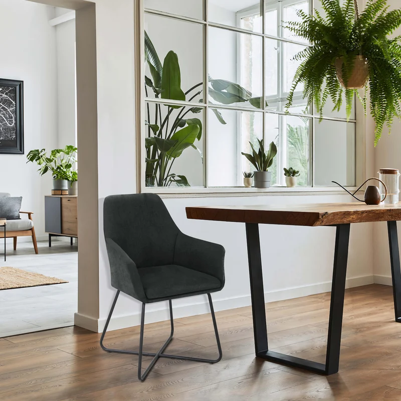 JOSIE Dining 2er Set Esszimmerstühle Sessel mit Armlehnen
