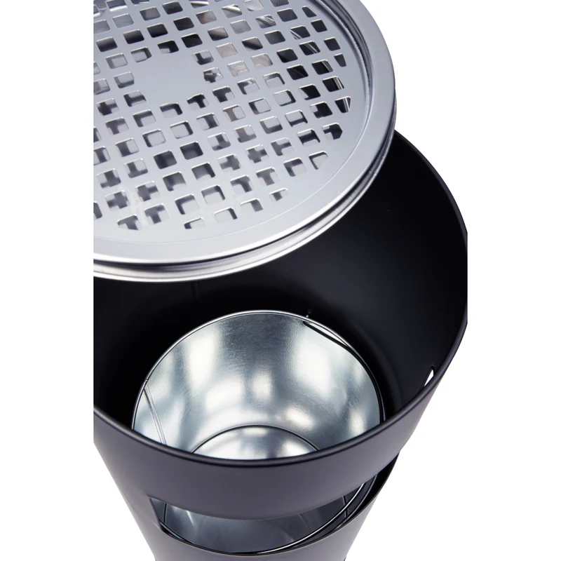 Standaschenbecher 30L Eimer Aschenbecher Müllleimer Ascher 60x25cm Sammler