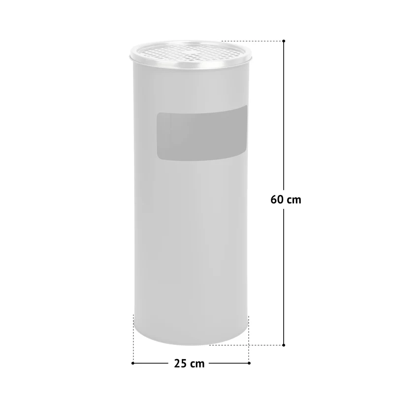 Standaschenbecher 30L Eimer Aschenbecher Müllleimer Ascher 60x25cm Sammler
