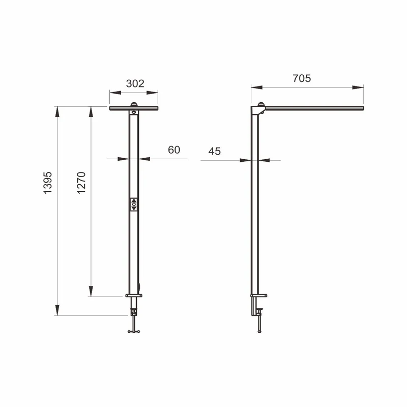 LED Schreibtischleuchte 80W