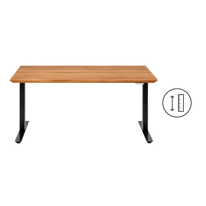 Schreibtisch Office Symphony Eiche Schwarz 160x80