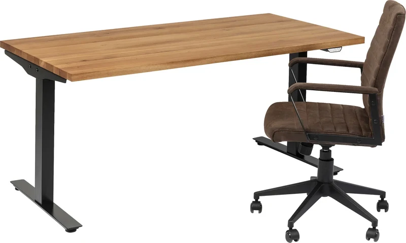 Schreibtisch Office Jackie Eiche Schwarz 160x80