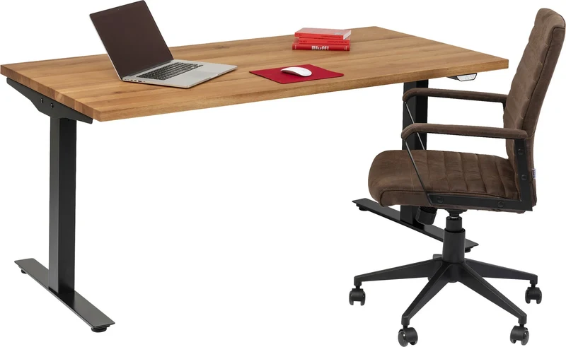 Schreibtisch Office Jackie Eiche Schwarz 160x80