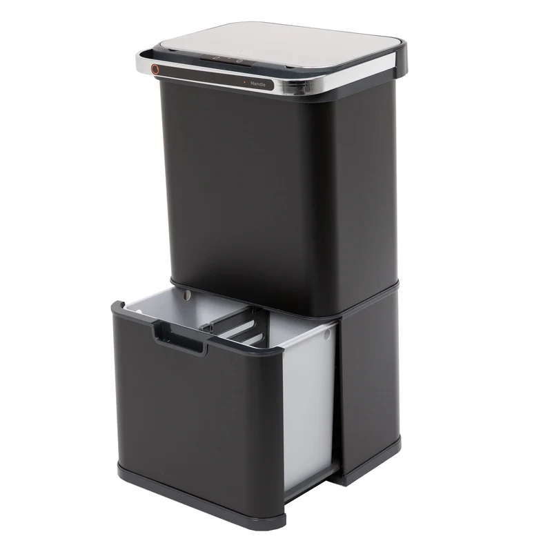 Sensor-Mülleimer 60L Selbstreinigungsfunktion und Aktivkohle-Filter